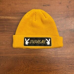 Supreme Playboy Beanie Yellow